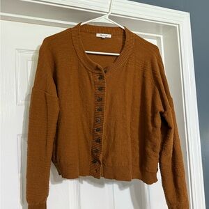 Madewell cropped slouchy cardigan